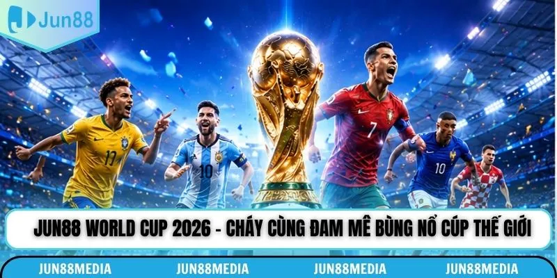 Jun88 World Cup 2026 - Cháy Cùng Đam Mê Bùng Nổ Cúp Thế Giới