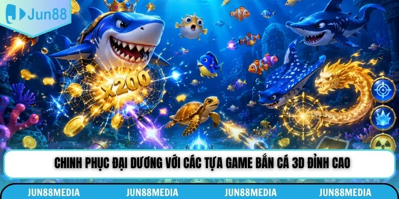 Chinh phục đại dương với các tựa game bắn cá 3D đỉnh cao