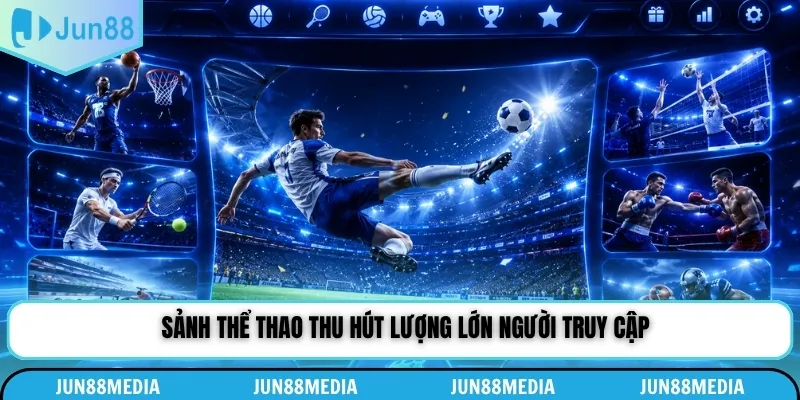 Sảnh thể thao thu hút lượng lớn người truy cập